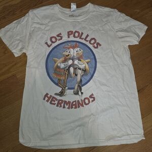Breaking Bad Los Pollos Hermanos T Shirt Mens Large White Softstyle